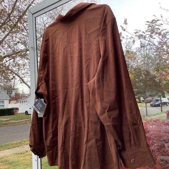 Plus size button front tailored woman’s shirt top blouse NEW - Picture 5 of 7